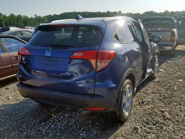 3CZRU5H71GM706065 - 2016 HONDA HR-V EXL BLUE photo 4