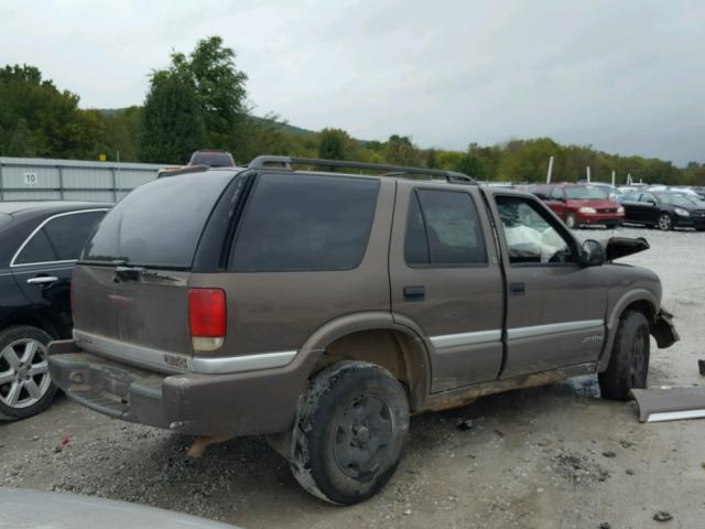 1GKDT13W3W2543729 - 1998 GMC JIMMY BROWN photo 4