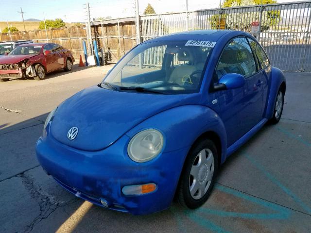 3VWCK21C81M455816 - 2001 VOLKSWAGEN NEW BEETLE Blau Foto 2