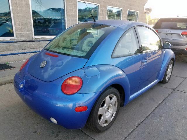 3VWCK21C81M455816 - 2001 VOLKSWAGEN NEW BEETLE Blau Foto 4