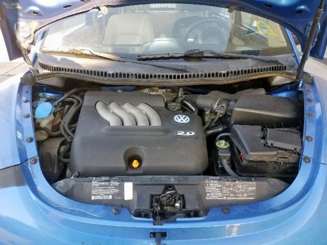 3VWCK21C81M455816 - 2001 VOLKSWAGEN NEW BEETLE Blau Foto 7