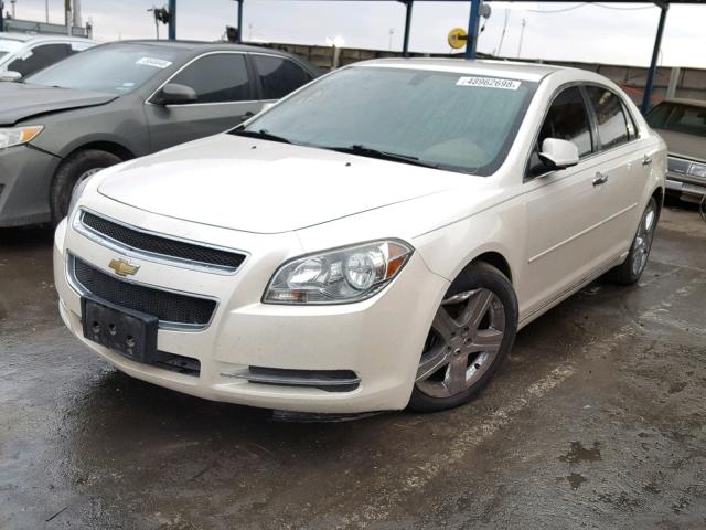 1G1ZC5E07CF239835 - 2012 CHEVROLET MALIBU 1LT 奶油色 照片 2
