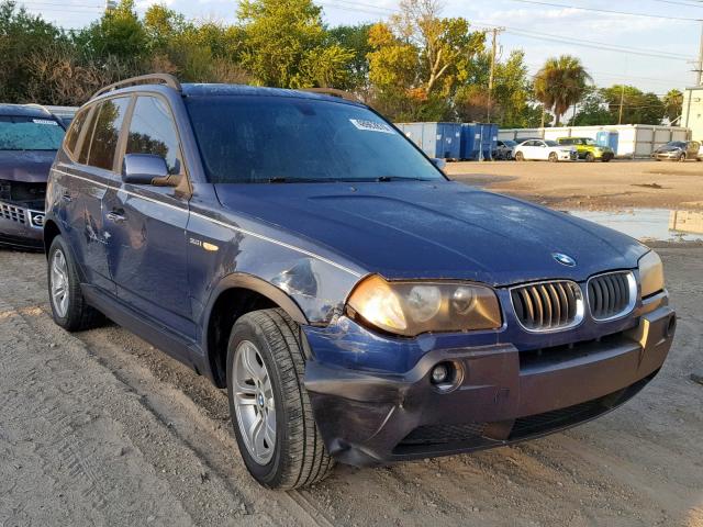 WBXPA93474WA61997 - 2004 BMW X3 3.0I BLUE photo 1