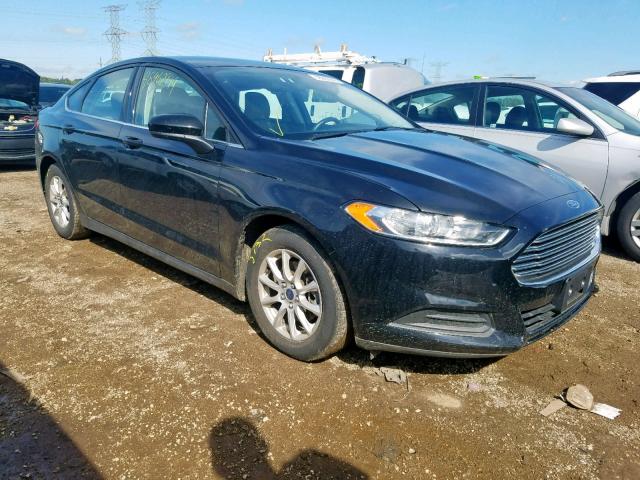 3FA6P0G75GR212739 - 2016 FORD FUSION S BLACK photo 1