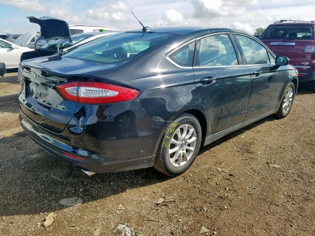 3FA6P0G75GR212739 - 2016 FORD FUSION S BLACK photo 4