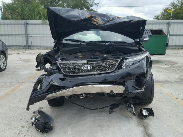 5XYKWDA79FG569670 - 2015 KIA SORENTO SX BLACK photo 9