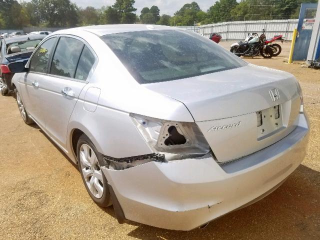 1HGCP36879A043198 - 2009 HONDA ACCORD EXL SILVER photo 3