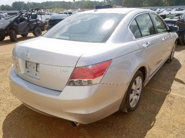 1HGCP36879A043198 - 2009 HONDA ACCORD EXL SILVER photo 4