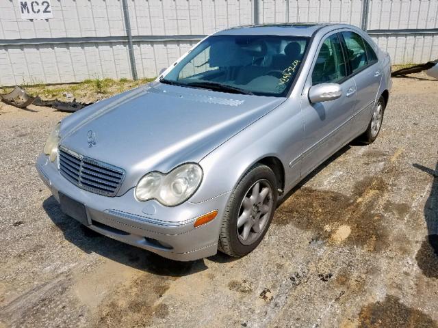 WDBRF61JX3A429725 - 2003 MERCEDES-BENZ C 240 SILVER photo 2