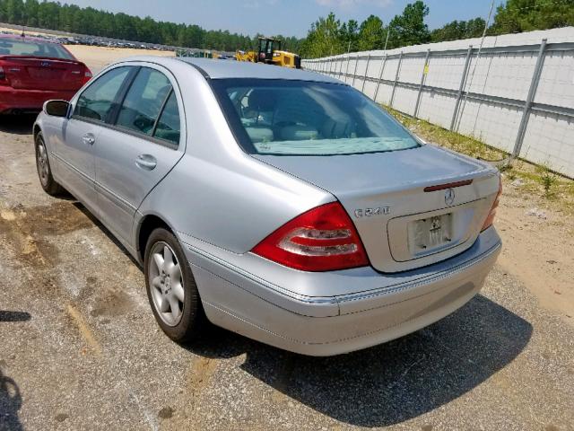 WDBRF61JX3A429725 - 2003 MERCEDES-BENZ C 240 SILVER photo 3