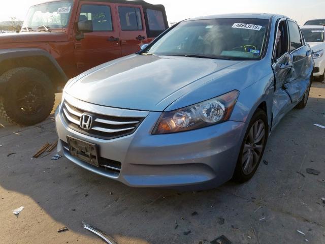 1HGCP2F86CA077621 - 2012 HONDA ACCORD EXL BLUE photo 2