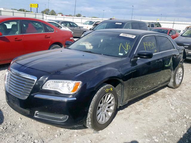 2C3CCAAG6DH626745 - 2013 CHRYSLER 300 BLACK photo 2