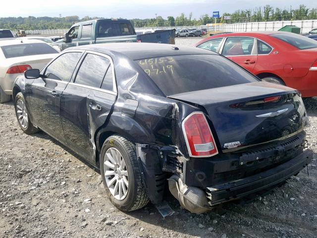 2C3CCAAG6DH626745 - 2013 CHRYSLER 300 BLACK photo 3