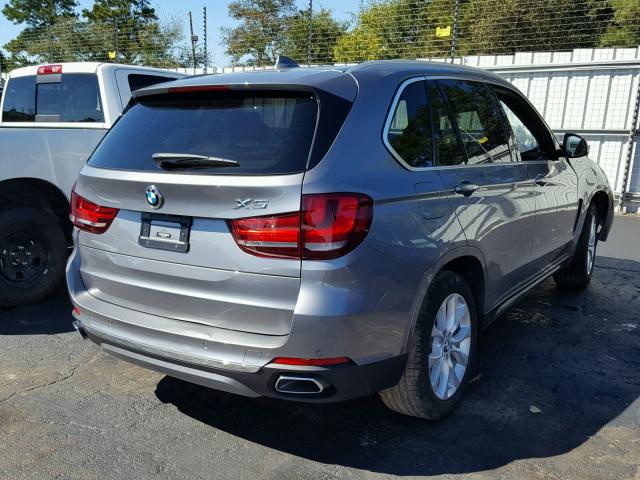 5UXKR2C50J0X09223 - 2018 BMW X5 SDRIVE3 ნაცრისფერი ფოტო 4