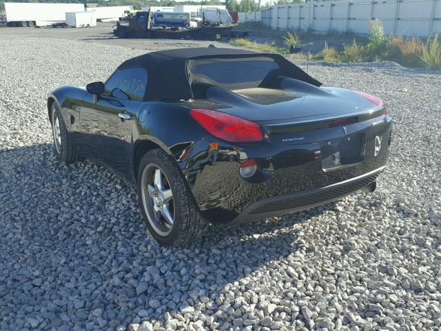 1G2MB35B97Y128843 - 2007 PONTIAC SOLSTICE BLACK photo 3