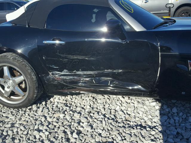 1G2MB35B97Y128843 - 2007 PONTIAC SOLSTICE BLACK photo 9