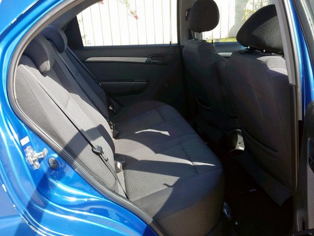 KL1TD56648B019443 - 2008 CHEVROLET AVEO BASE Көк фото 6