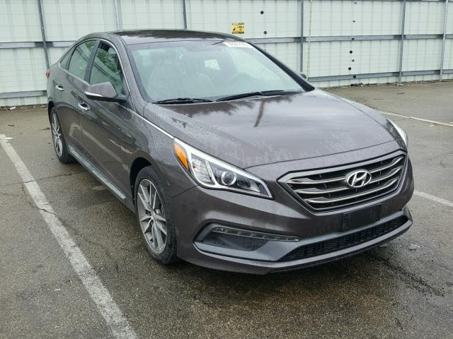 5NPE34AB0FH228676 - 2015 HYUNDAI SONATA SPO BROWN photo 1