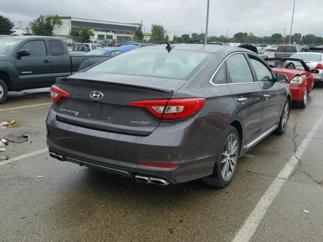 5NPE34AB0FH228676 - 2015 HYUNDAI SONATA SPO BROWN photo 4