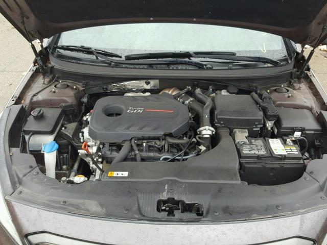 5NPE34AB0FH228676 - 2015 HYUNDAI SONATA SPO BROWN photo 7