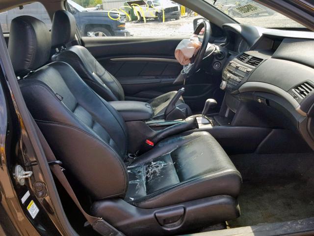 1HGCS1B83CA006262 - 2012 HONDA ACCORD EXL BLACK photo 5