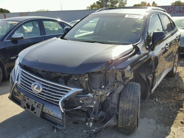 2T2BK1BA5DC200247 - 2013 LEXUS RX 350 BLACK photo 2