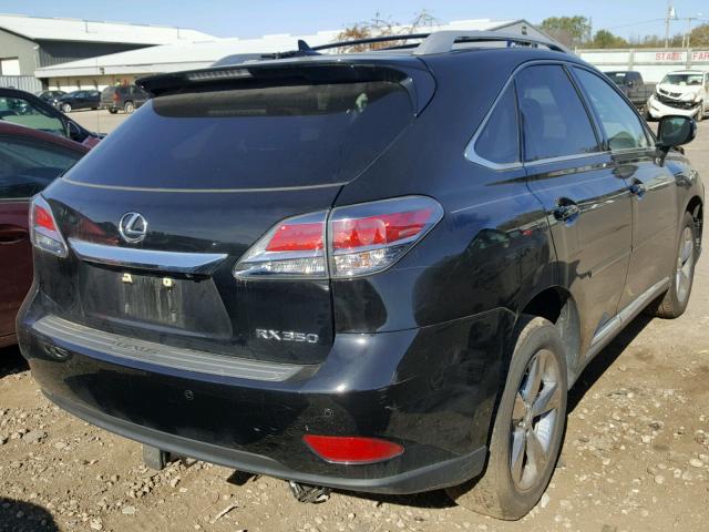 2T2BK1BA5DC200247 - 2013 LEXUS RX 350 BLACK photo 4