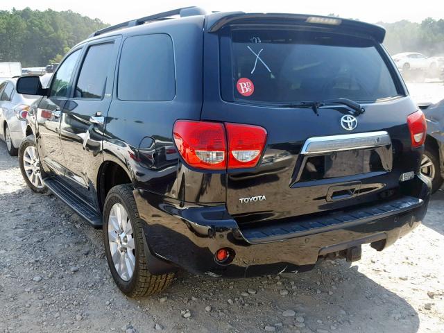 5TDZY67A18S013088 - 2008 TOYOTA SEQUOIA PL BLACK photo 3