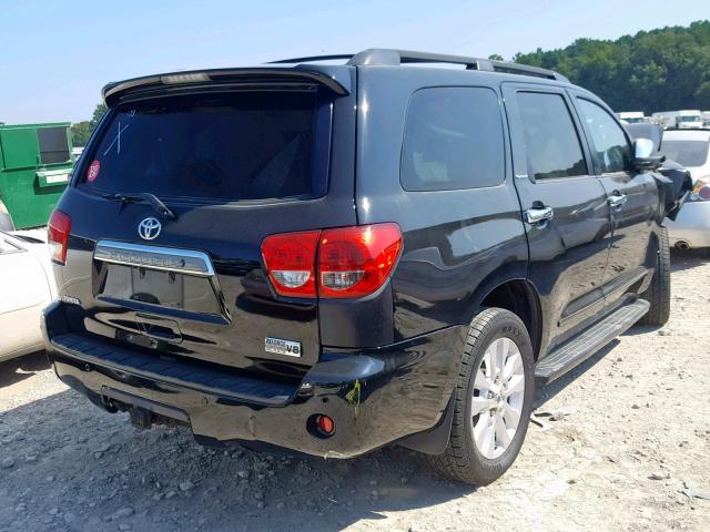 5TDZY67A18S013088 - 2008 TOYOTA SEQUOIA PL BLACK photo 4