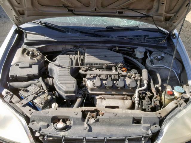 2HGES16211H532130 - 2001 HONDA CIVIC DX SILVER photo 7