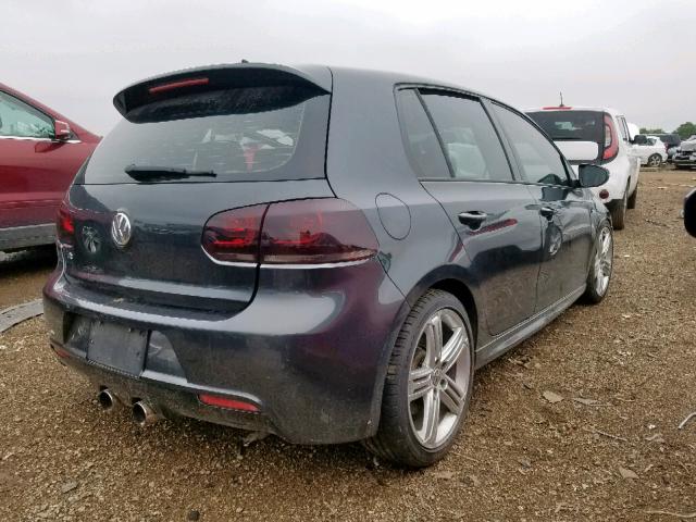 WVWPF7AJ7DW002716 - 2013 VOLKSWAGEN GOLF R GRAY photo 4