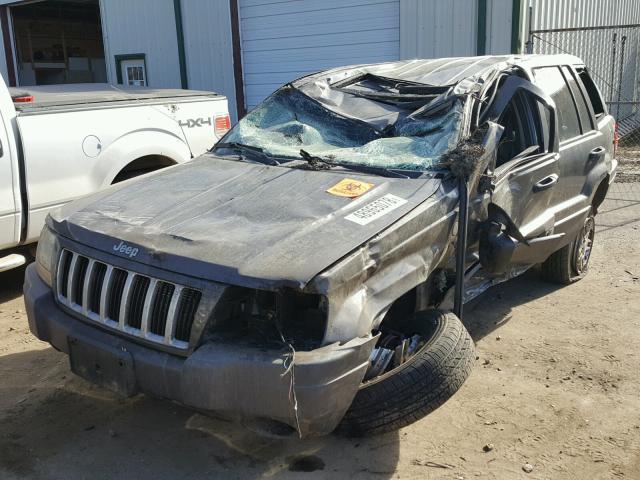 1J4GW48S54C399447 - 2004 JEEP GRAND CHER GRAY photo 2