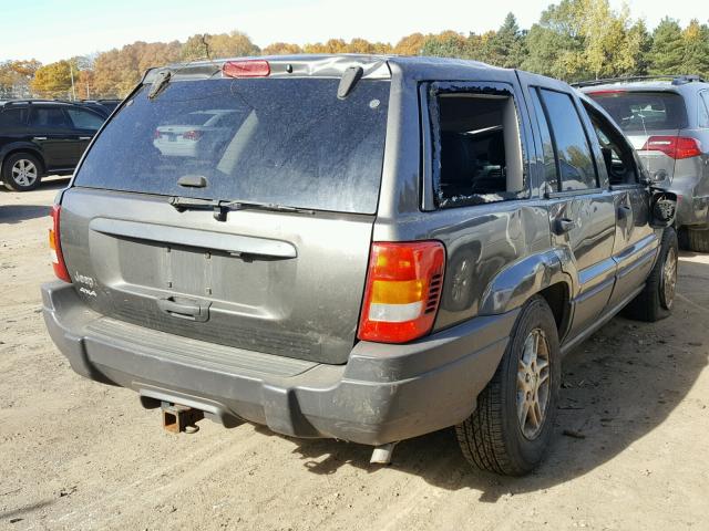 1J4GW48S54C399447 - 2004 JEEP GRAND CHER GRAY photo 4