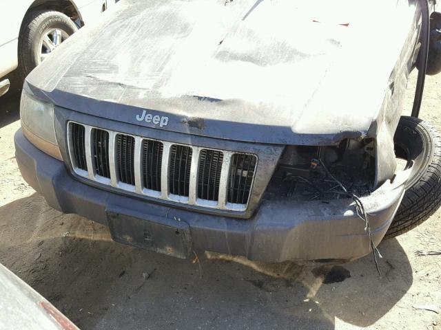 1J4GW48S54C399447 - 2004 JEEP GRAND CHER GRAY photo 7