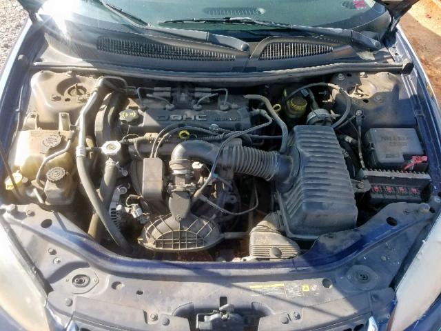 1B3EL46X55N559810 - 2005 DODGE STRATUS SX BLUE photo 7