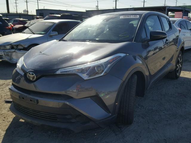 NMTKHMBX1JR043360 - 2018 TOYOTA C-HR XLE GRAY photo 2