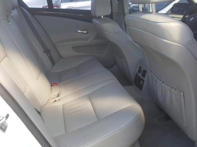 WBANW13558CZ72962 - 2008 BMW 535 I WHITE photo 6