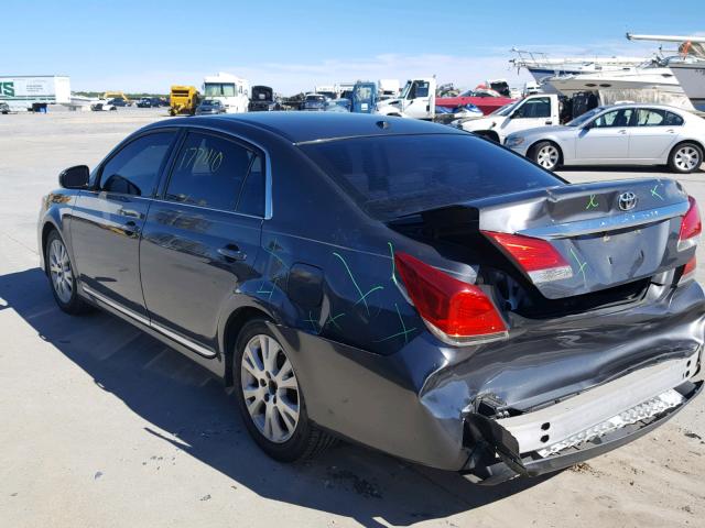 4T1BK3DB0CU448411 - 2012 TOYOTA AVALON BAS GRAY photo 3