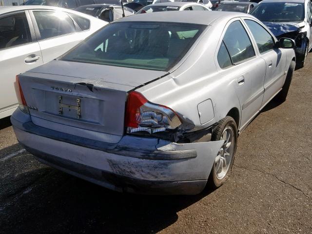 YV1RS64A242331240 - 2004 VOLVO S60 SILVER photo 4