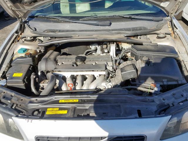 YV1RS64A242331240 - 2004 VOLVO S60 SILVER photo 7