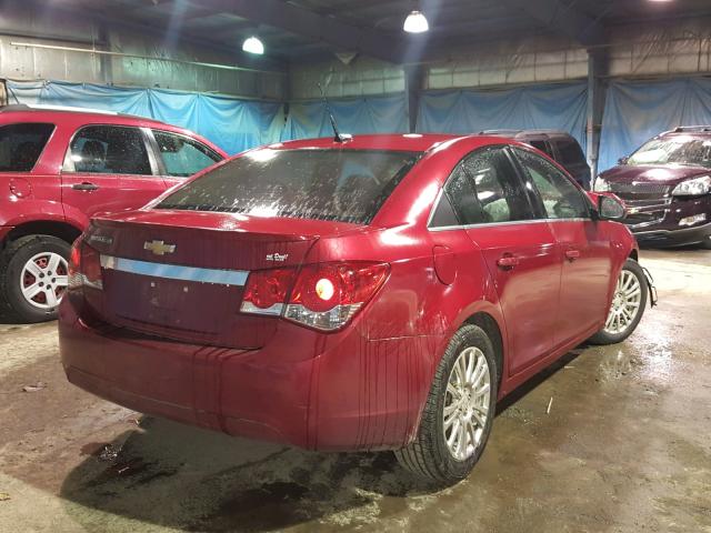 1G1PK5SC2C7394103 - 2012 CHEVROLET CRUZE ECO RED photo 4