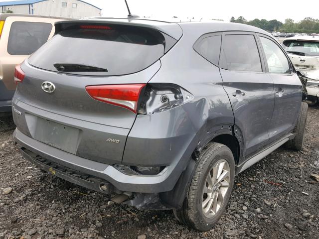 KM8J3CA45HU531564 - 2017 HYUNDAI TUCSON LIM GRAY photo 4