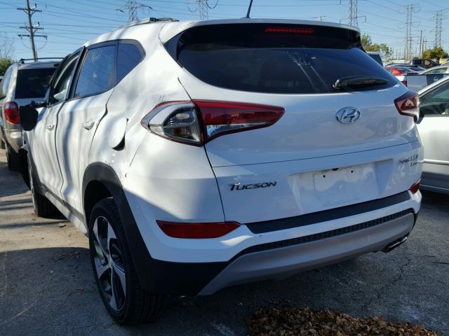 KM8J3CA23HU375572 - 2017 HYUNDAI TUCSON LIM WHITE photo 3