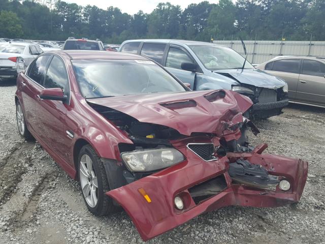 6G2EC57Y19L195907 - 2009 PONTIAC G8 GT BURGUNDY photo 1