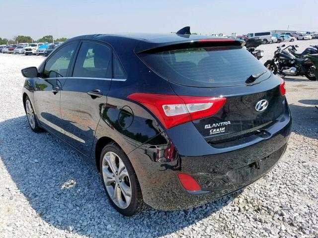 KMHD35LH7EU178636 - 2014 HYUNDAI ELANTRA GT BLACK photo 3