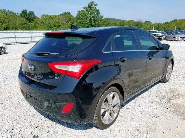 KMHD35LH7EU178636 - 2014 HYUNDAI ELANTRA GT BLACK photo 4