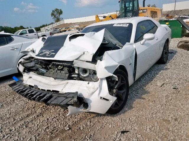 2C3CDZBT3FH718339 - 2015 DODGE CHALLENGER WHITE photo 2