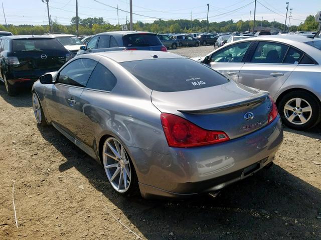 JNKCV64EX8M107017 - 2008 INFINITI G37 BASE GRAY photo 3