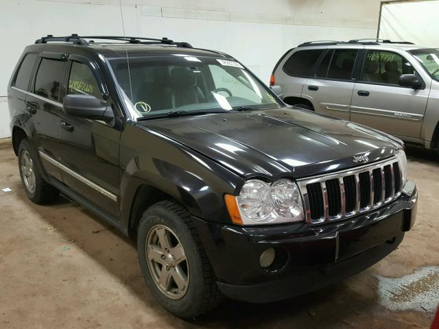 1J8HR58N75C704295 - 2005 JEEP GRAND CHER BLACK photo 1