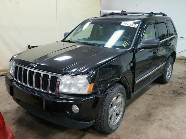 1J8HR58N75C704295 - 2005 JEEP GRAND CHER BLACK photo 2